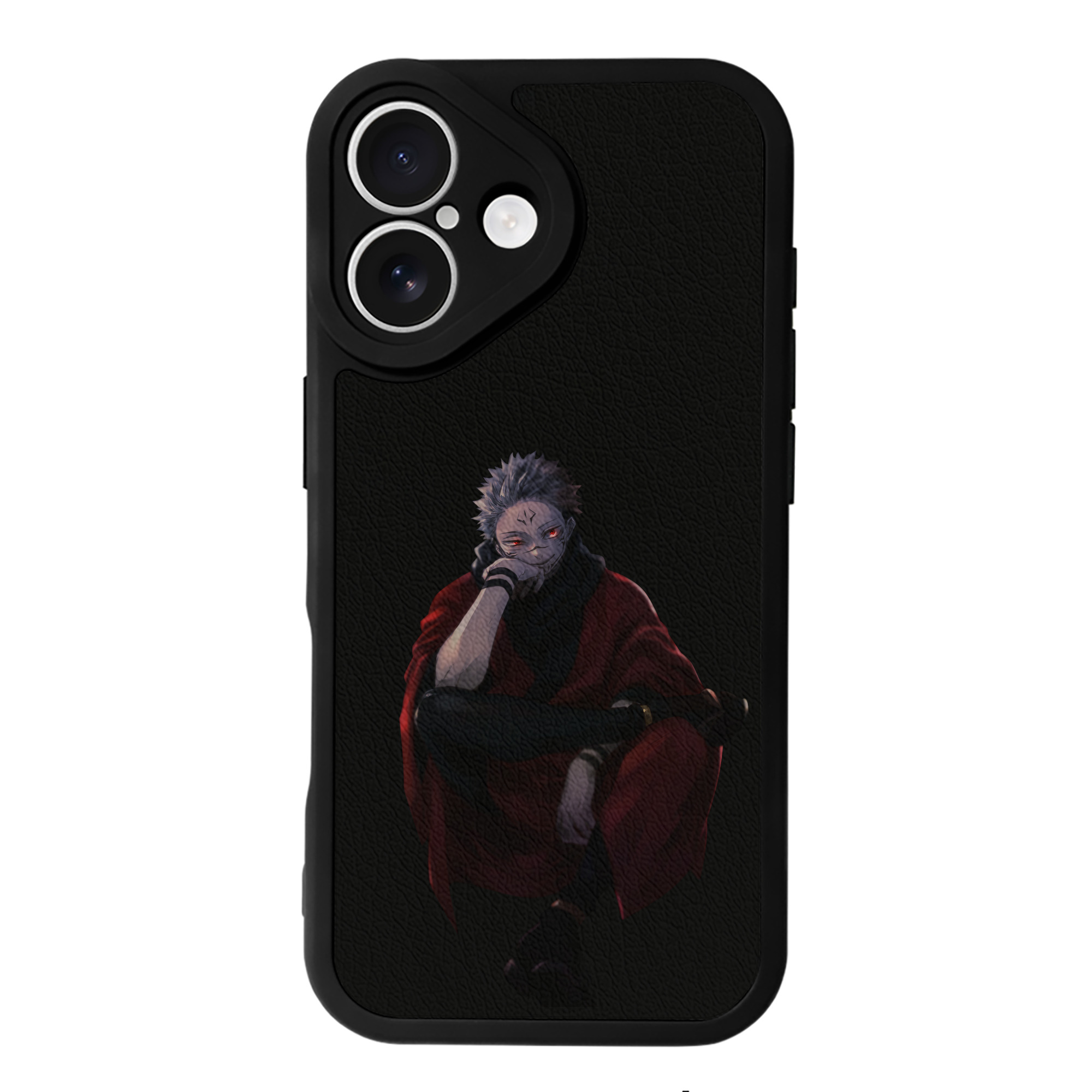 （画像用） 呪術廻戦 Jujutsu Kaisen 【iPhone 16シリーズ対応】シリコンスマホケース（レザー調） 材質：シリコン